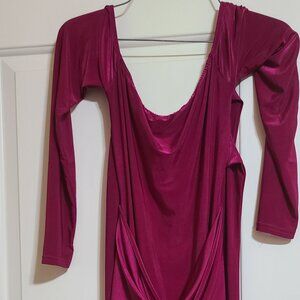 Beautiful Purple Midi dress with a back cut out